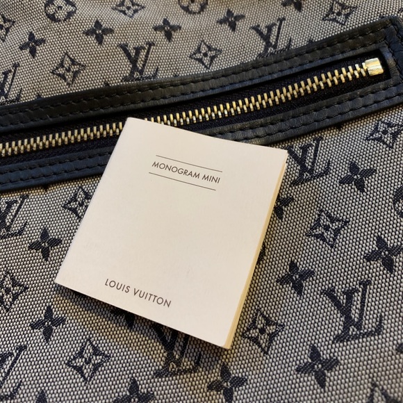 Navy and Gray Louis Vuitton Tote - Picture 5 of 11